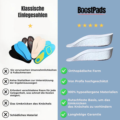 Boostpads – Ergonomische Erhöhungseinlegesohlen - BoostPads - BoostPads - 